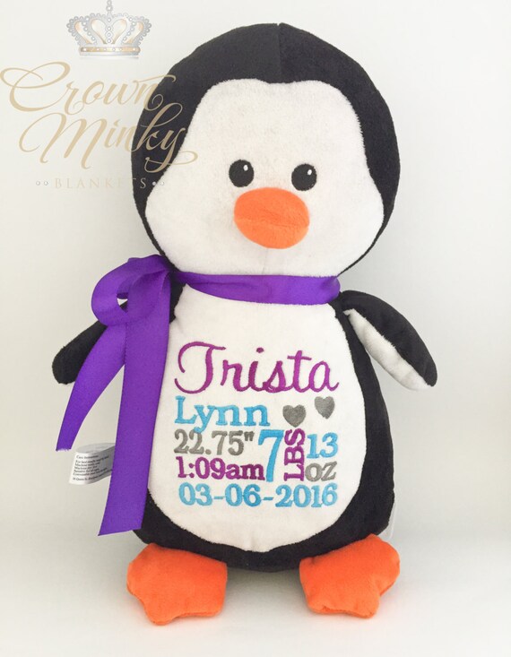 personalized penguin stuffed animal