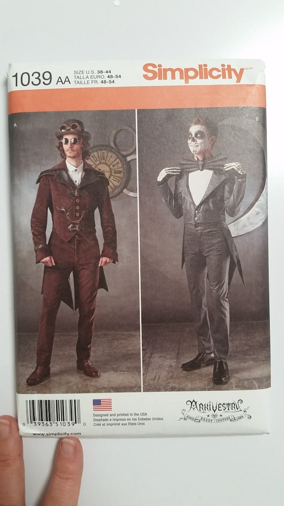 SIMPLICITY 1039 ArkiVestry Sewing Pattern UNCUT UNUSED by FourGenerations steampunk buy now online