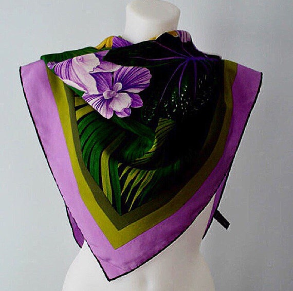 Items similar to Vintage Valentino Silk Scarf, Silk Scarf, Valentino ...