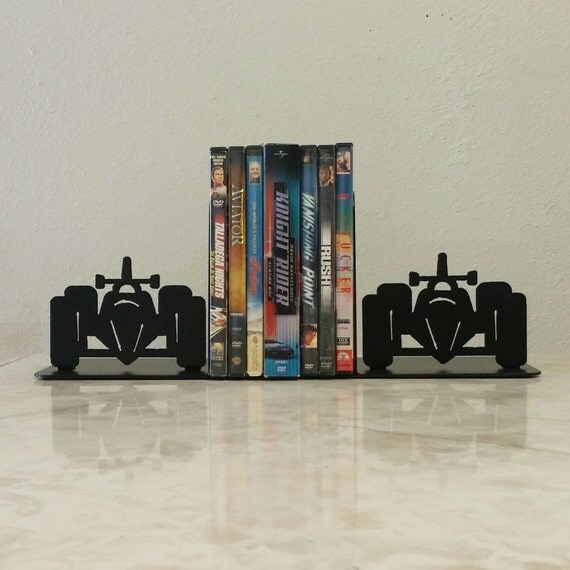 Race Car Indy Metal Art Bookends
