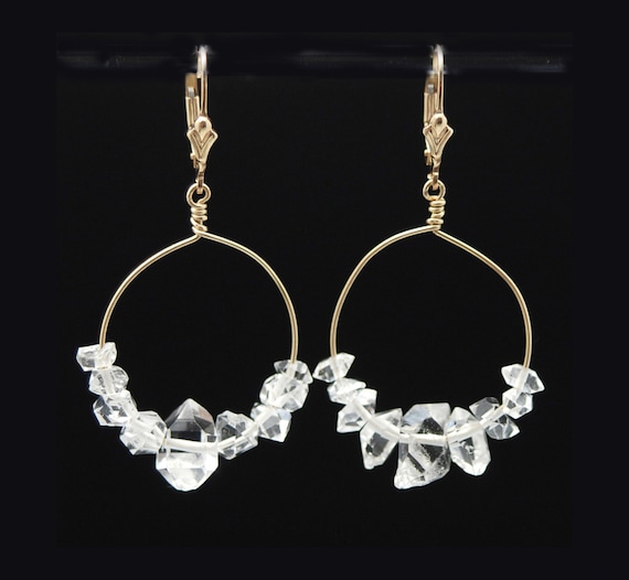 Herkimer Diamond 14K Gold Filled earrings to by ElleBernard