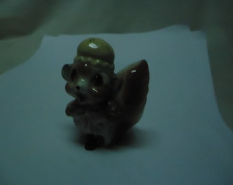 Vintage Chipmunk Salt or Pepper Shaker, has cork stopper, collectable