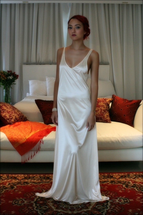 Bridal Nightgown Satin Slip Dress Liner Bridal Slip Wedding