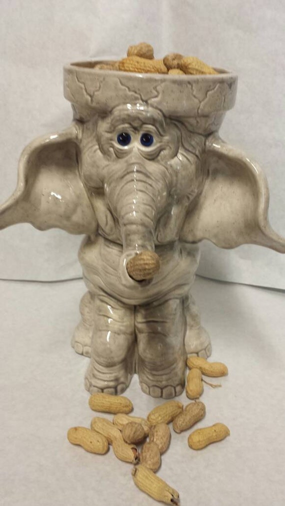 Ceramic Elephant Planter gray color by sandsceramics on Etsy
