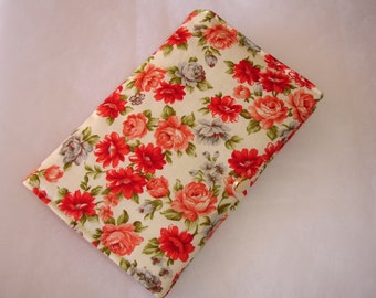 Porte-chéquier - Etui pour ordonnance en tissu fleuri couleurs vives