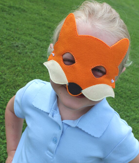 Kids Fox Mask Fox Costume Felt Mask Kids Face Mask Animal