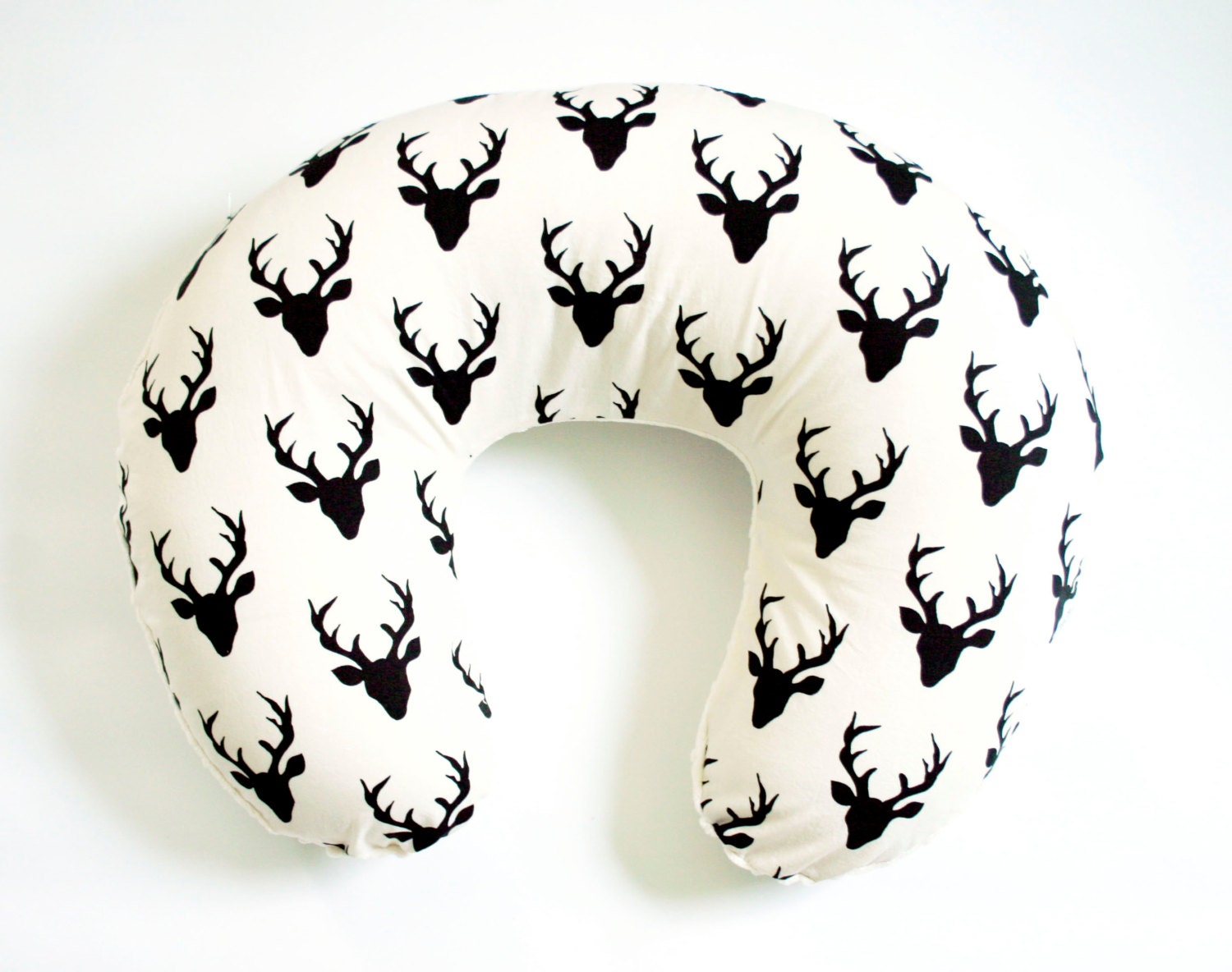 Deer Head Nursing Pillow Cover deer nursery tribal by FoxHillBaby