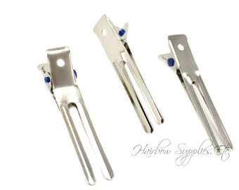DOUBLE Prong Alligator Clips - Choose 100-500 clips - 1-3/4 inches (45 mm) - Alligator Clips, Alligator Hair Clips, Alligator Clip Bows
