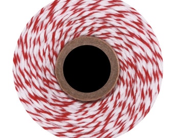 Cherry Divine Twine (240 yds) Red and White