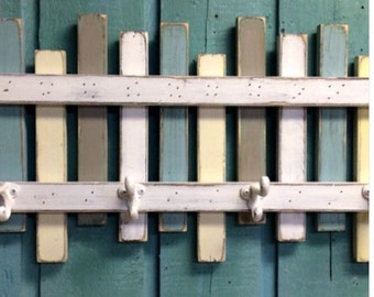 Beach Fence Hook Rack Coat Rack Beach House Decor 36 Inches