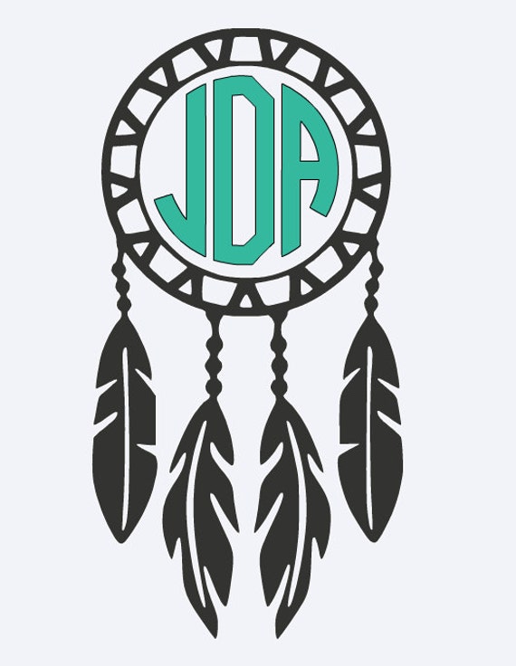 Download Dreamcatcher monogram yeti vinyl Decal