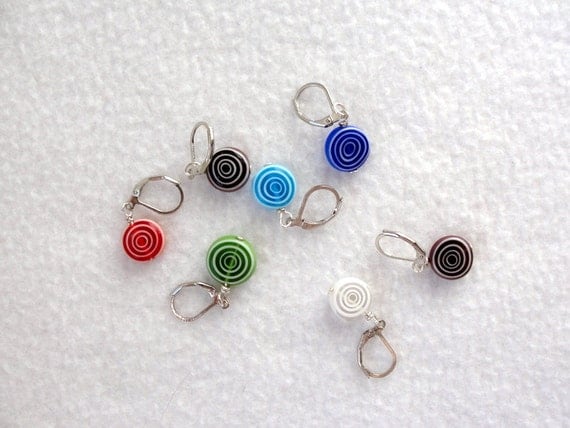 Stitch Markers for Knitting and Crochet /ceramic spirals/