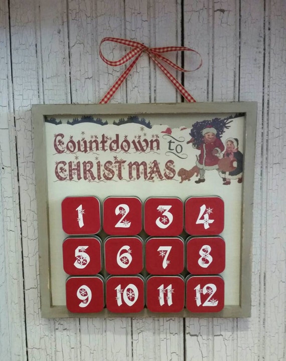 Items similar to Advent Calendar,12 Days of Christmas, Magnetic ...