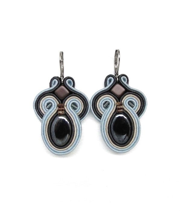 Pastel Blue Earrings Pastel Blue Chandelier Earrings Pale Blue