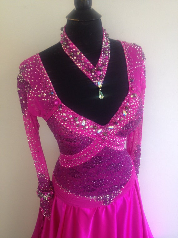 Pink Ballroom Dance Dress