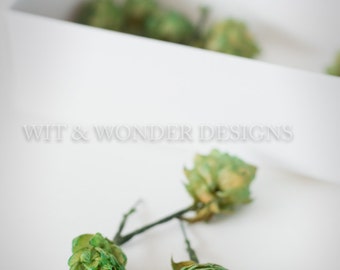 DIY Hops boutonnieres WIRED HOPS for crafting and easy manipulation