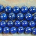 CLEARANCE Fossil Beads, 10mm Stone in Midnight Blue - 16 inch strand