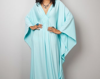 Mint Maxi Dress - Kaftan Kimono Butterfly Dress: Funky Elegant Collection No.1s