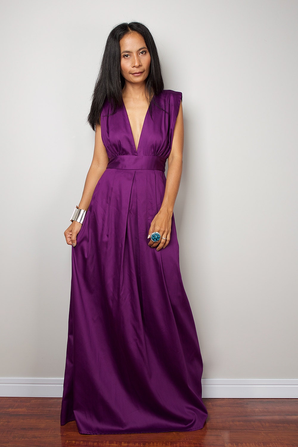 Purple Maxi Dress Long Formal Purple Dress Oriental 1587