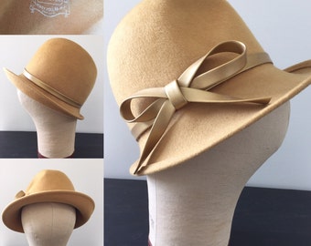 Vintage 1950s Glenover Henry Pollak NY Wool Hat