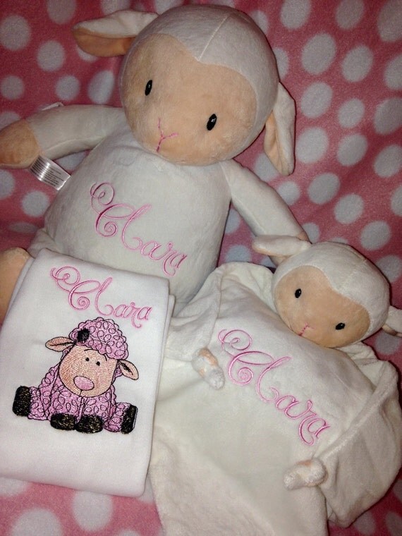 personalized lamb stuffed animal