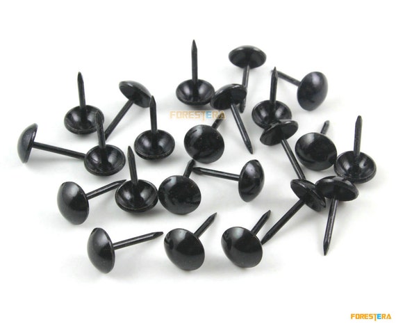 100Pcs 9x17mm Black Upholstery Tacks Nails TN61
