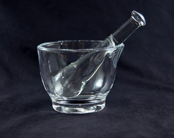 Glass Mortar and Pestle Set 4 oz