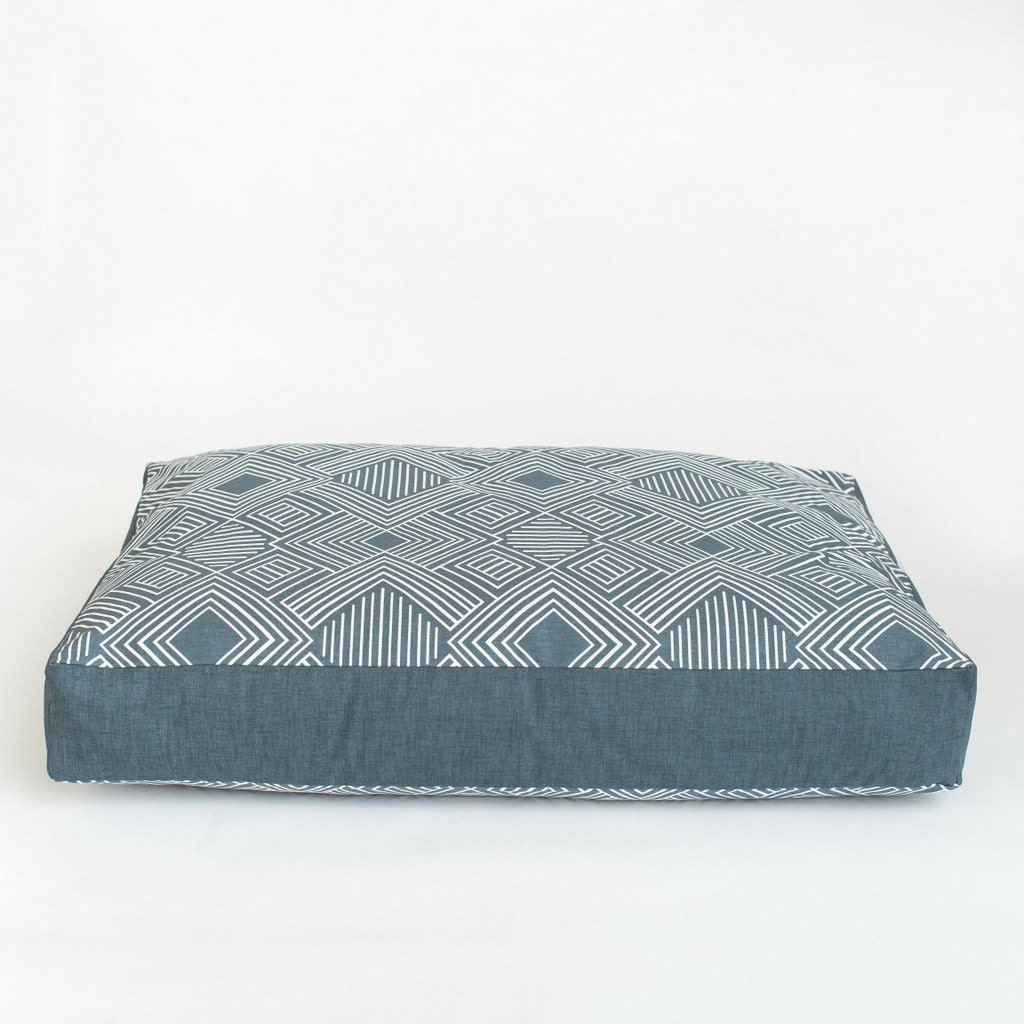 Waterproof Gray Dog Bed. Big southwest dog bed. Washable