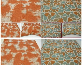 Upholstery Fabric- Avant Gard- Orange Upholstery Fabric- Mango Glacier- po 26"x26"