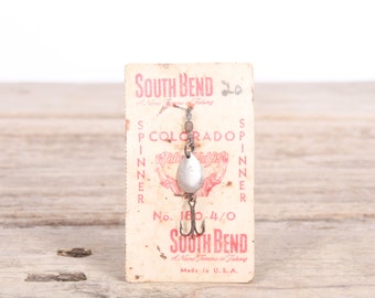 Vintage South Bend No 180 Metal Spinner Fishing Tackle / Vintage Fishing Lure / Antique Metal Fishing Lures / Old Fishing Gift