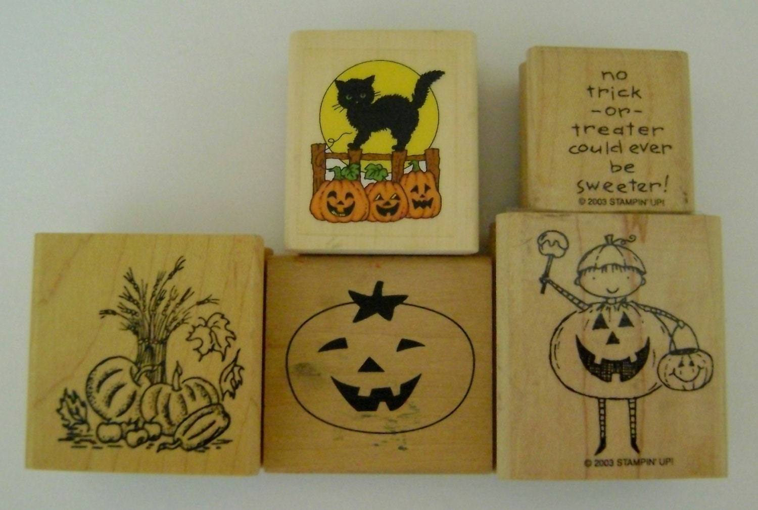 Gentlyused Halloween Rubber Stamps