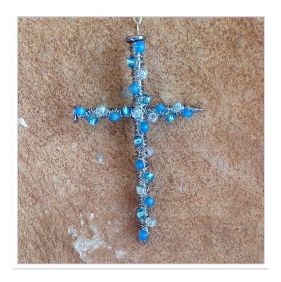 Items similar to Rear View Mirror Cross on Etsy