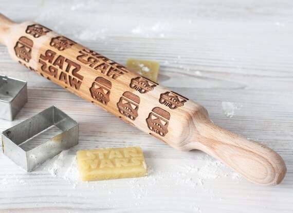 Star Wars Engraved rolling-pin - Stormtrooper pattern - Embossed Rolling Pin