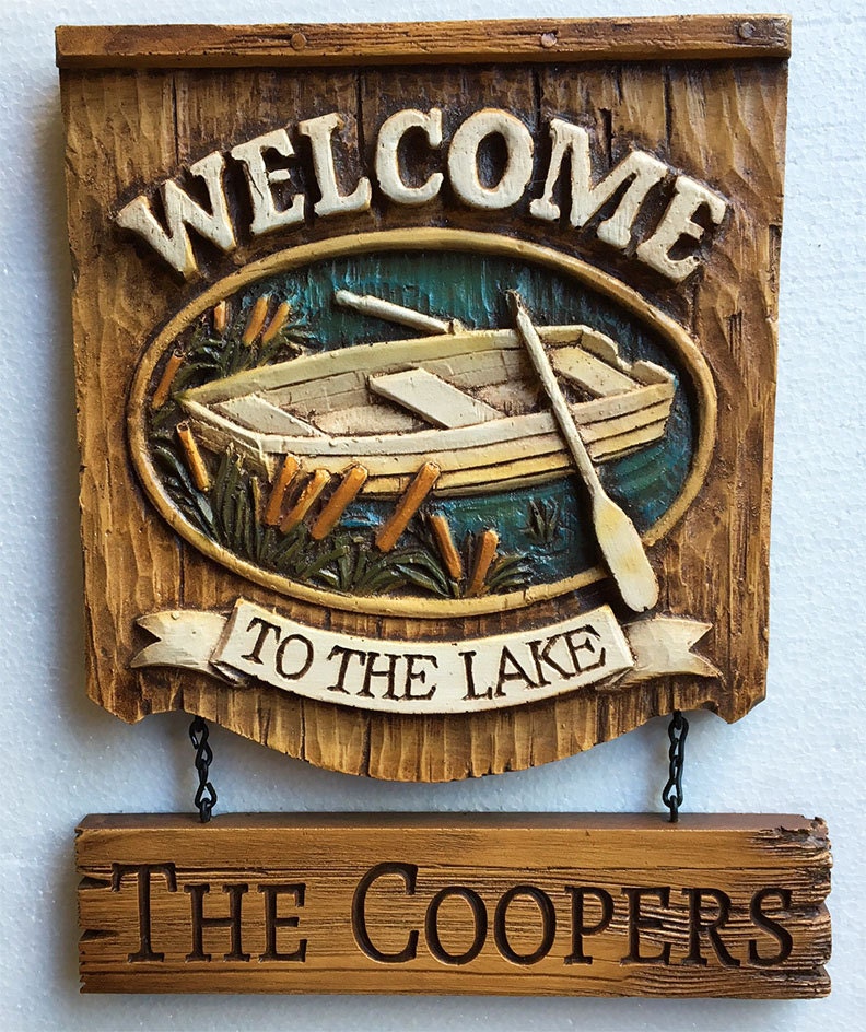 Welcome to the Lake Personalized Sign