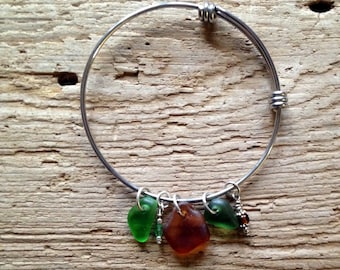 Lake Superior Beach Glass Bracelet