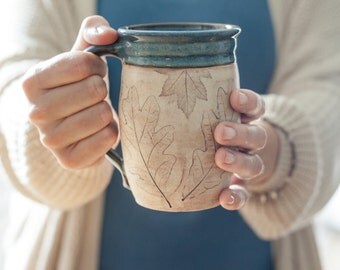 Coffee Lover Pottery Mug - Handmade Mug - Gift for Her - Gift for Him