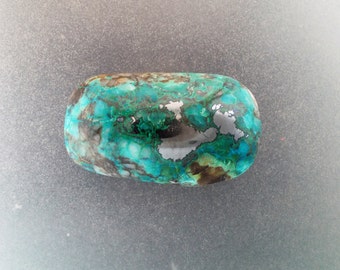 Malachite Chrysocolla freeform cabochon