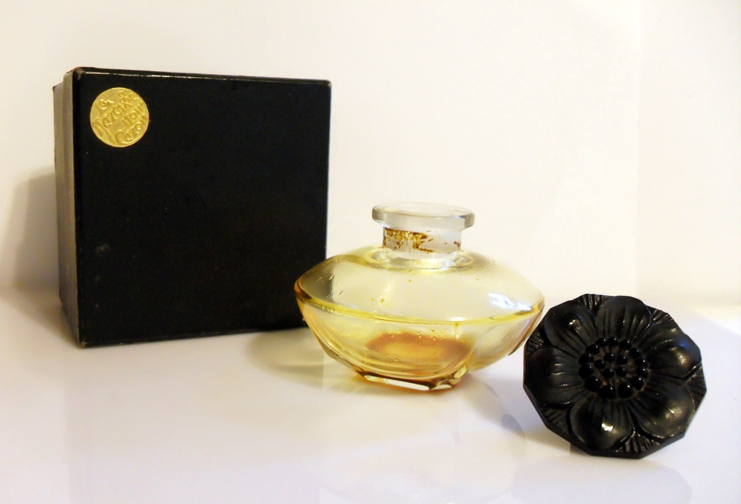 Vintage 1920s Le Narcisse Noir by Caron Parfum Perfume Bottle
