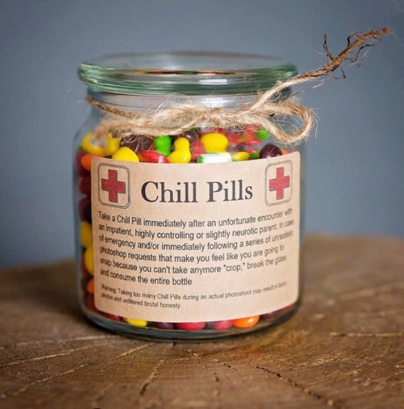 Chill Pill NURSE Glass Apothecary Jar Funny Gag by scripturegifts