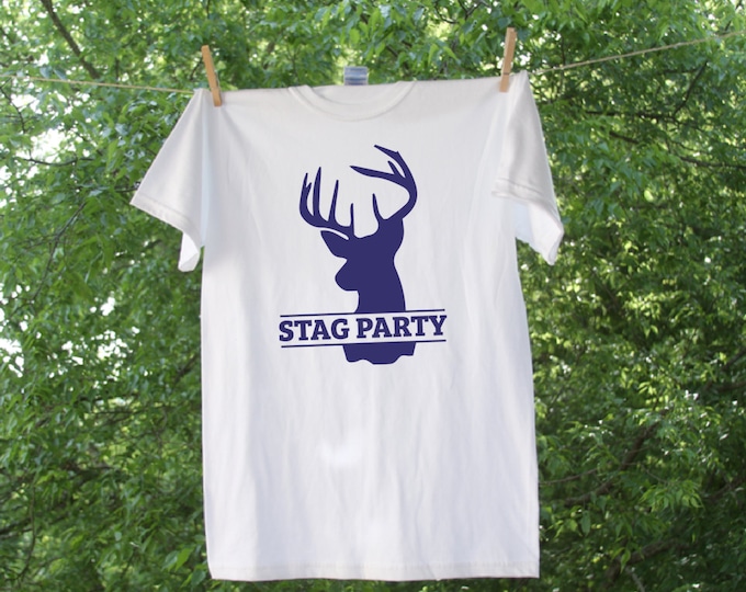 Stag Bachelor Party Shirt with Customized Name and Date - TE