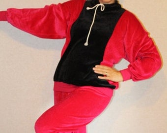 pink 90s tracksuit