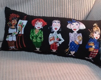 LoraLie's Ladies /School Teachers/Deco pillow/