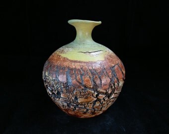 ChingWenArts Studio Pottery handmade Stoneware Vase, #E099