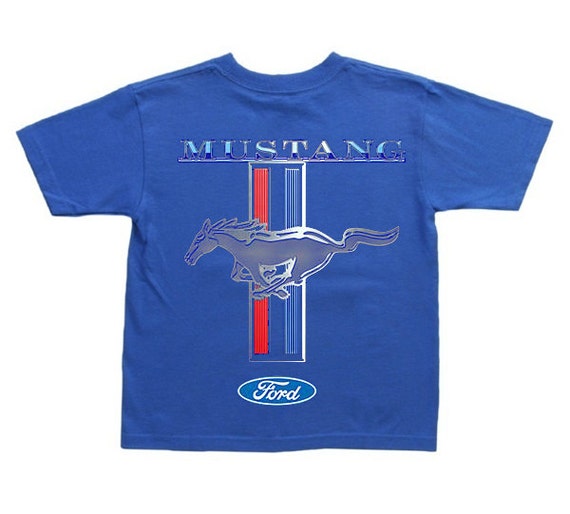 Kids ford mustang shirt for boys tee ford decal youth size