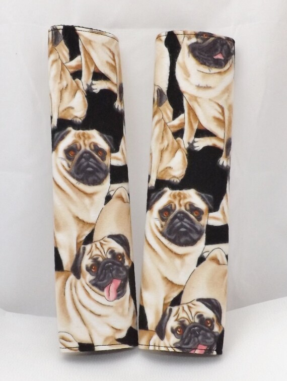 pug car seat 2 pug design car seat belt covers car by wonkycottage pug car seat 2 pug design car seat belt covers car by wonkycottage