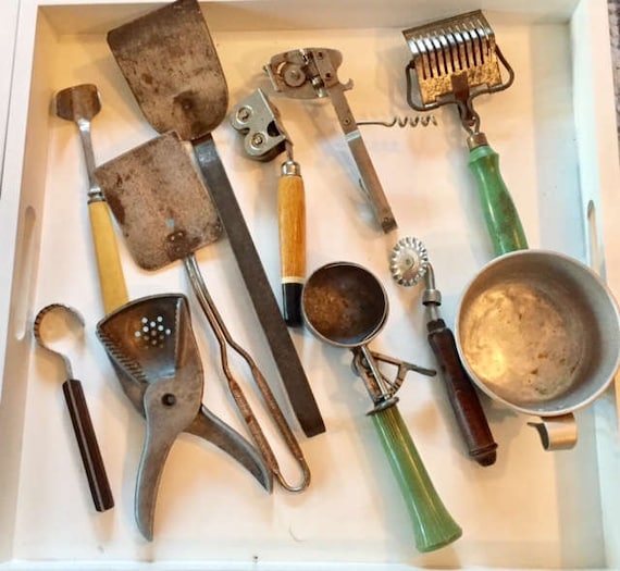 SALEVintage Lot of 1930's Kitchen Gadgets and Tools