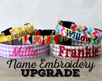 Custom Collar Name Only Embroidery