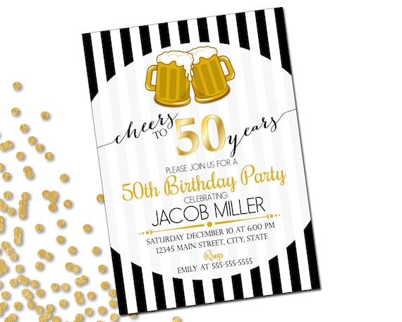 50th birthday party invitations