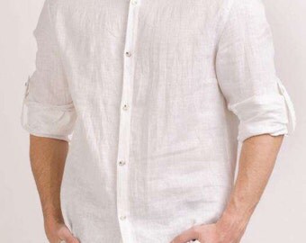 beach shirt linen man occasion special birthday summer shipping