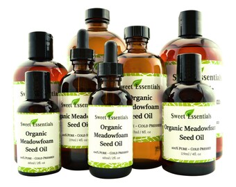 Organic Meadowfoam Seed Oil | Various Sizes | 100% Pure | Cold Pressed | For Hair. Skin & Nails | By Sweet Essentials